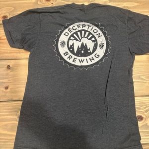 Anvil Gray Short Sleeve Tee with Vintage Outdoor Design